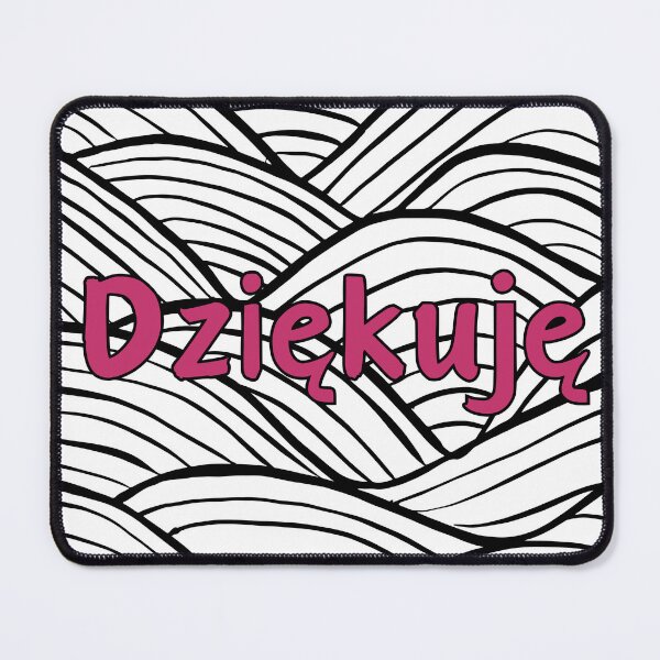 Item preview, Dziękuję, thank you in Polish language, Polish thank you designed and sold by Pommallina.