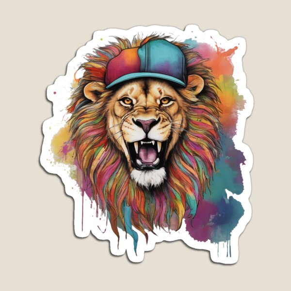 Item preview, Lion of the Groove: Reggae Majesty in Hat designed and sold by nikoskous.