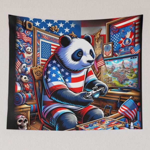Item preview, Patriotic Gaming Panda designed and sold by czarnyfeniks.