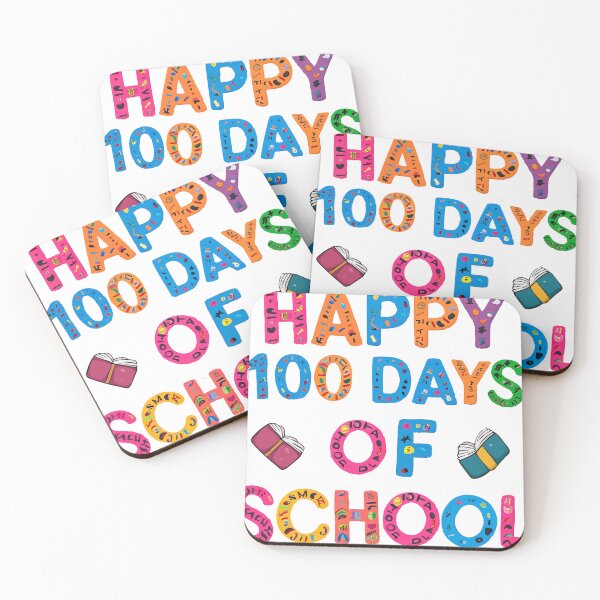 Item preview, Happy 100 Days of School Colorful designed and sold by amersoliman.