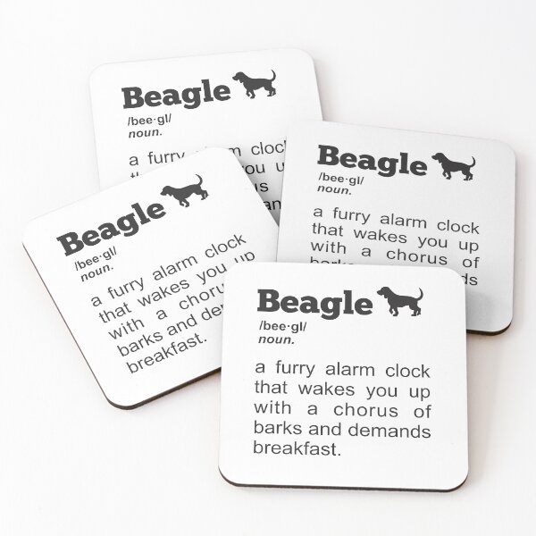 Item preview, Witty Beagle Definition: Your Furry Alarm Clock!  designed and sold by Geek-O-MNL.