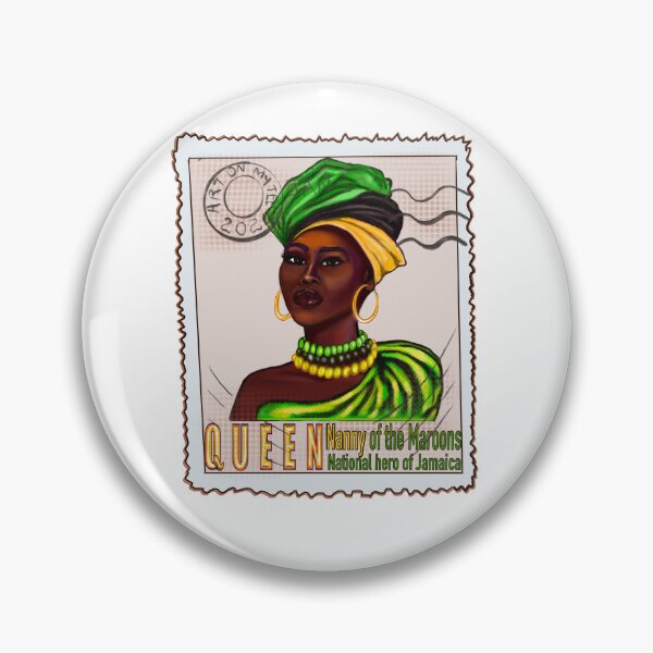 Item preview, Queen nanny of the Maroons postage stamp beige - national heroine of Jamaica designed and sold by Artonmytee.