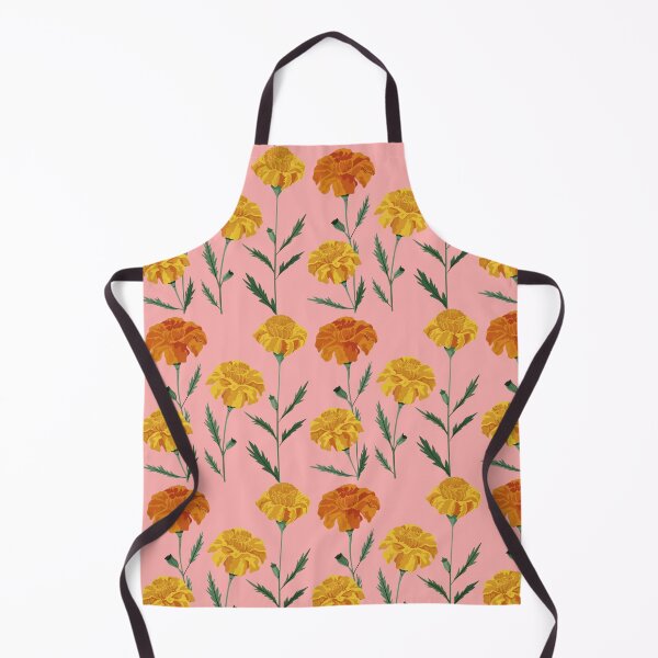 Item preview, Orange and Yellow Marigold Flowers Pattern designed and sold by PatternInArt.