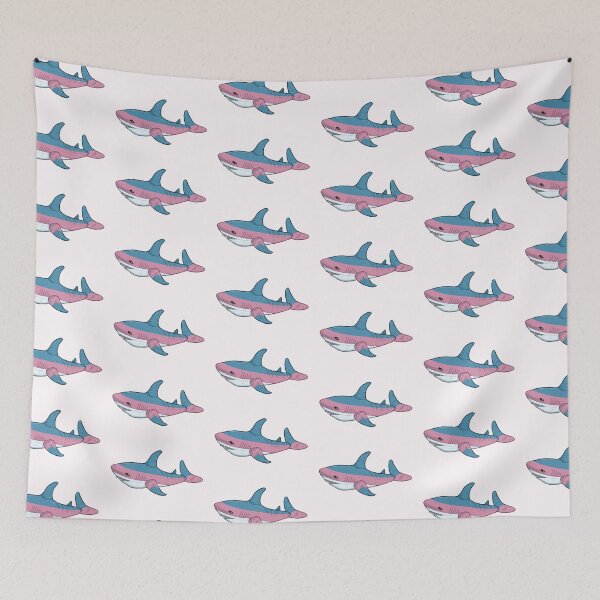Item preview, Trans Blåhaj designed and sold by lindepet.