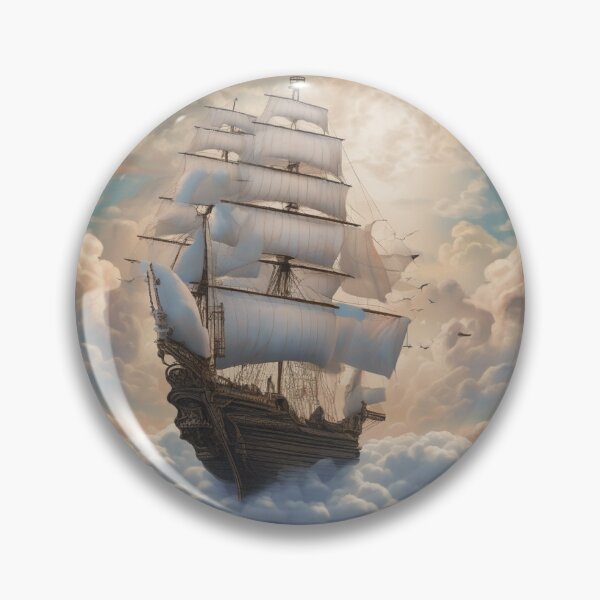 Item preview, Ship Sailing on Clouds designed and sold by Anderson Imagery  Co.