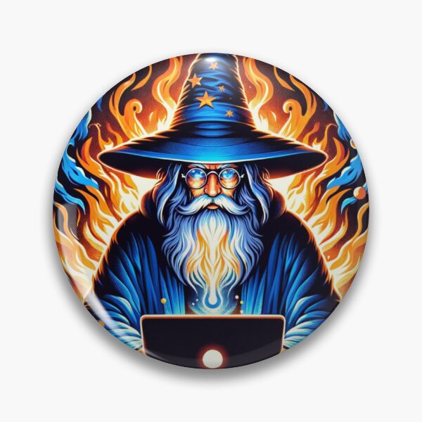 Item preview, The Code Wizard of Binary Blazes designed and sold by CleytonImgs.