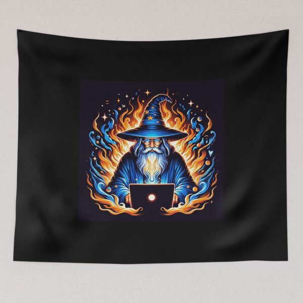 Item preview, The Code Wizard of Binary Blazes designed and sold by CleytonImgs.