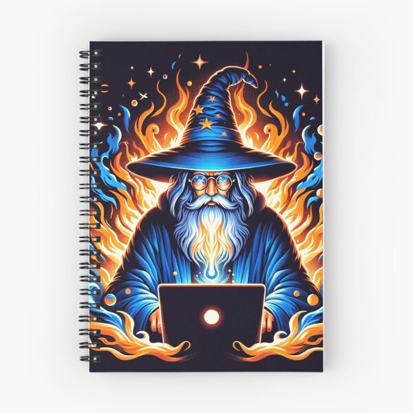 Item preview, The Code Wizard of Binary Blazes designed and sold by CleytonImgs.