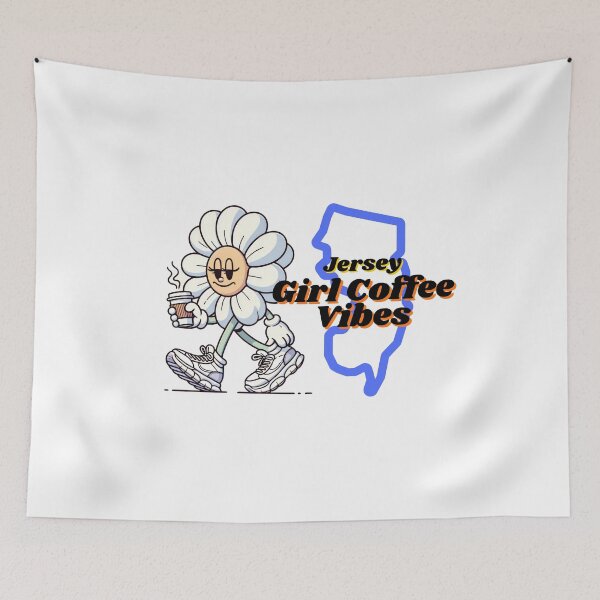 Item preview, Floral Brew Spirit: Jersey Girl Coffee Vibes designed and sold by DigitalSociety-.
