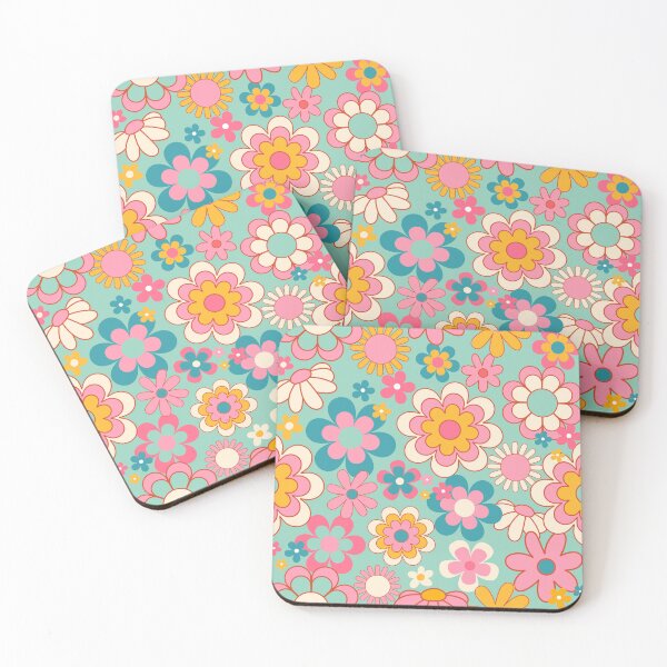 Item preview, Lively Floral Vintage Pattern designed and sold by retrobliss70s.