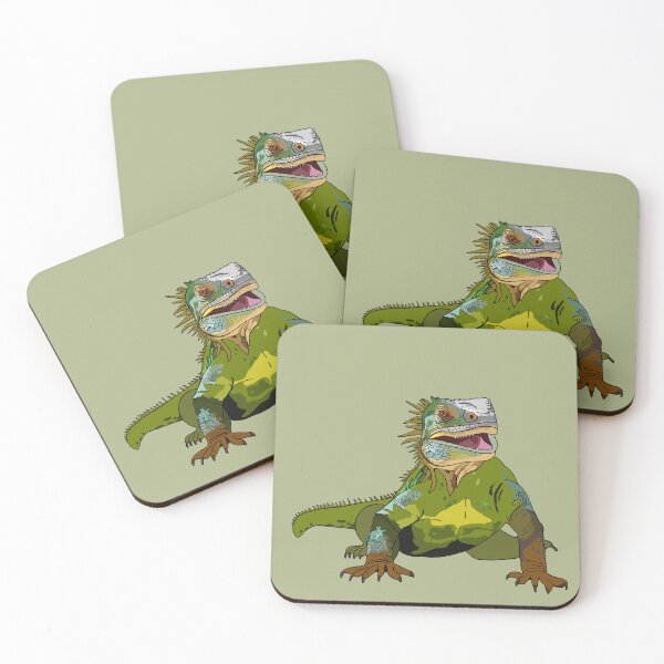 Item preview, Iguana and his beautiful colors of green designed and sold by Mirjam Griffioen.