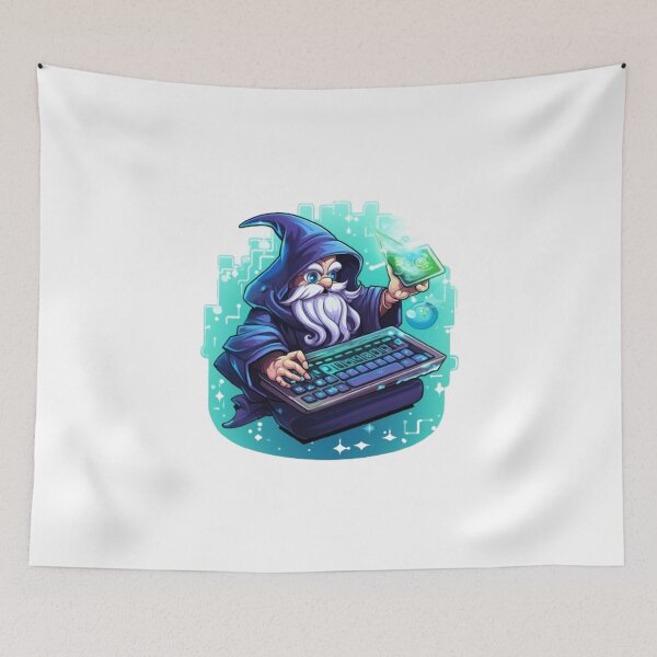 Item preview, The Technomancer of Pixel Portals designed and sold by CleytonImgs.