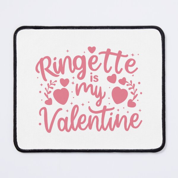 Item preview, Ringette is my Valentine - pink design designed and sold by EmeraldeaArt.