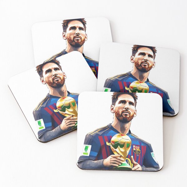 Item preview, Messi World Cup with Barcelona Jersey Art Gift designed and sold by The-GOAT-Store.