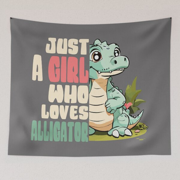 Item preview, just a girl who loves alligator designed and sold by samah82.