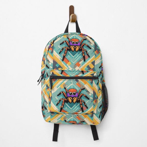 Item preview, Colorfull Retro Geometric Jumping Spider designed and sold by Zurickdesigns.