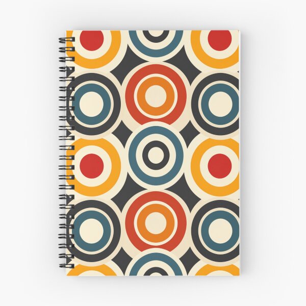 Item preview, Retro Circles and Rings Pattern designed and sold by ColorfulVanilla.