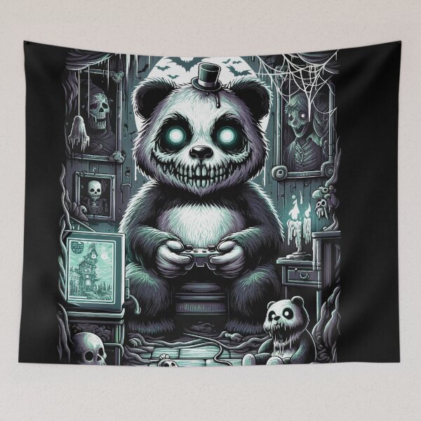 Item preview, Creepy Gaming Panda designed and sold by czarnyfeniks.