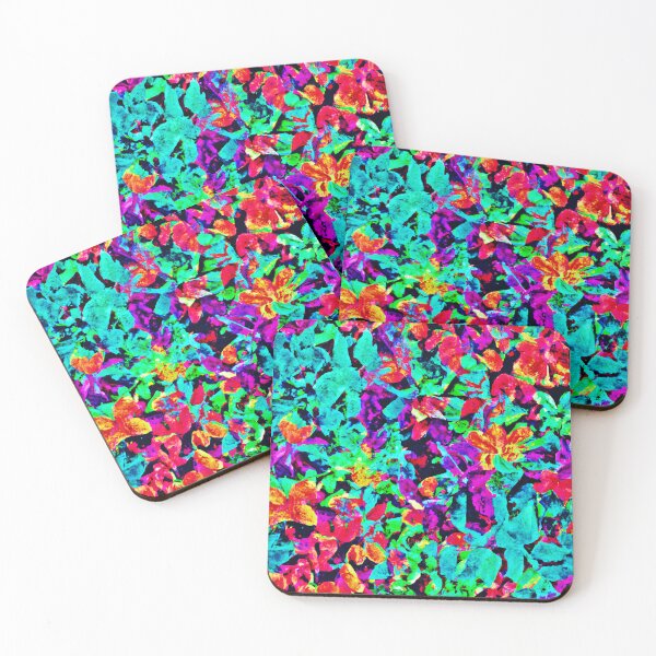 Item preview, Chic Neon Leaf Bliss: Vibrant Pattern designed and sold by Health And Fitness Posts e-Store.