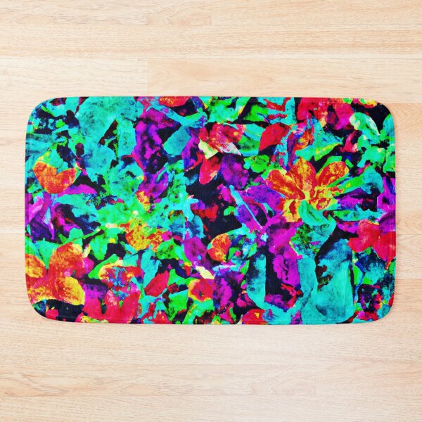 Item preview, Chic Neon Leaf Bliss: Vibrant Pattern designed and sold by Health And Fitness Posts e-Store.