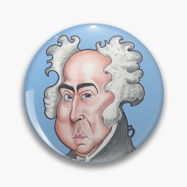 Artikelvorschau, John Adams-Karikatur entworfen und verkauft von FunFaces.