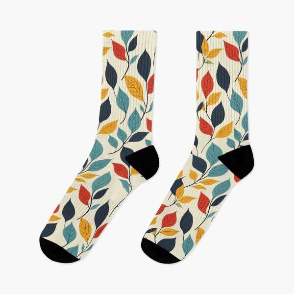 Item preview, Colorful Botanical Leaf Pattern designed and sold by ColorfulVanilla.