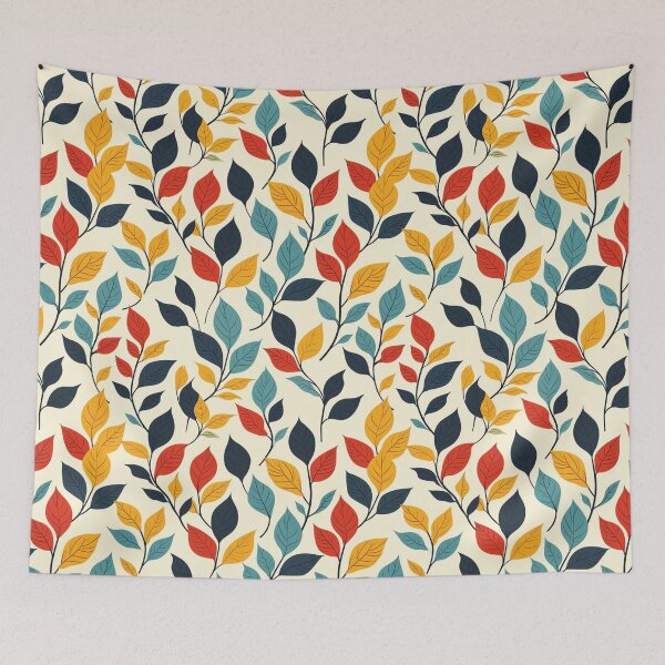 Item preview, Colorful Botanical Leaf Pattern designed and sold by ColorfulVanilla.
