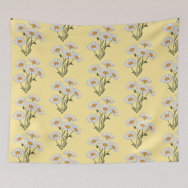 Item preview, Daisy Flowers Pattern on Yellow designed and sold by PatternInArt.