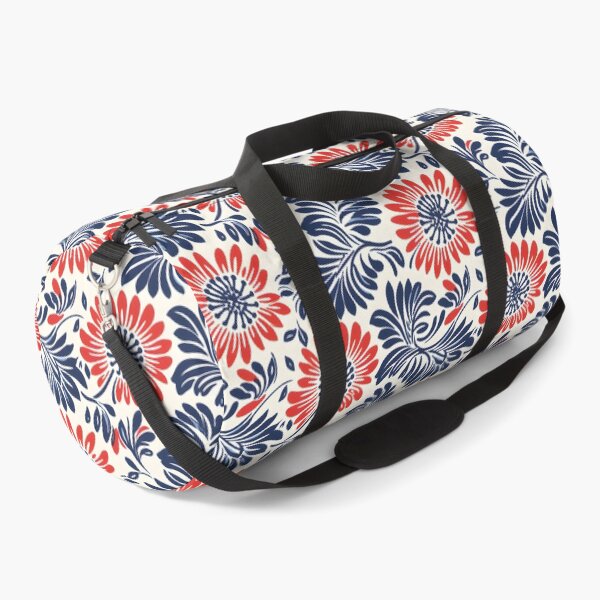 Item preview, Red blue flower seamless pattern designed and sold by varinchai.