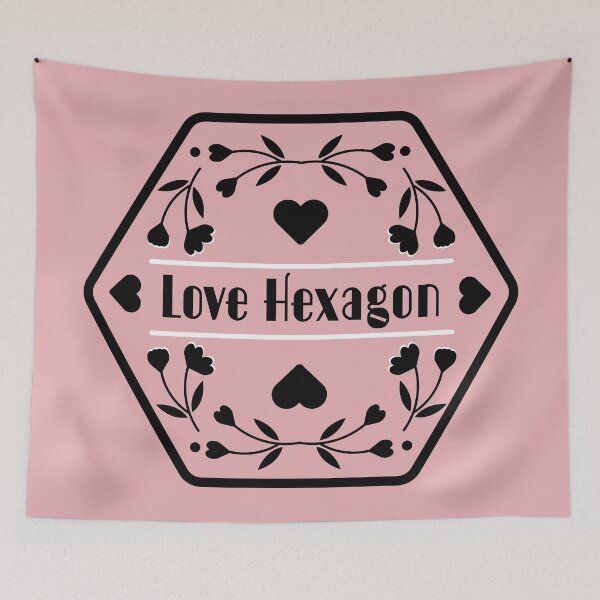 Item preview, Love Triangle (Hexagon) | Book Tropes | Book themed designed and sold by ArtistryWhims.