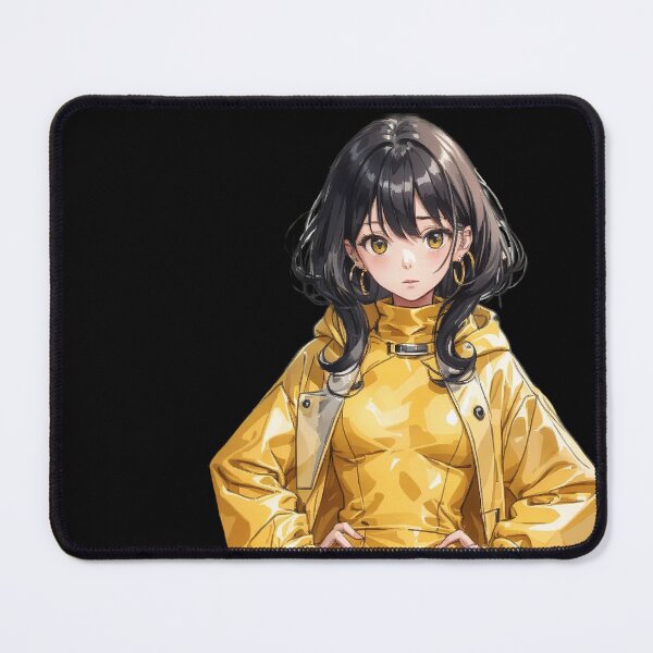 Item preview, Yellow Coat Anime Girl designed and sold by Loklish.