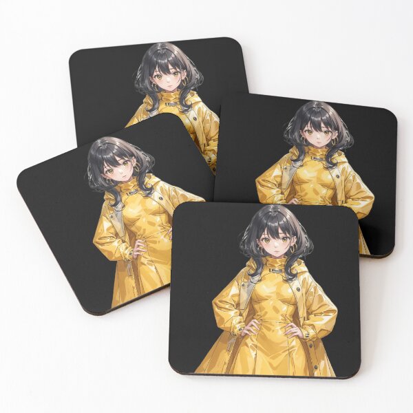 Item preview, Yellow Coat Anime Girl designed and sold by Loklish.