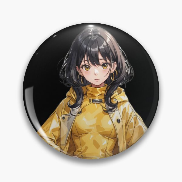 Item preview, Yellow Coat Anime Girl designed and sold by Loklish.