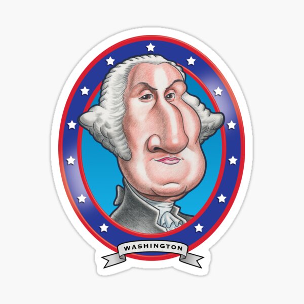 Item preview, George Washington Caricature designed and sold by FunFaces.