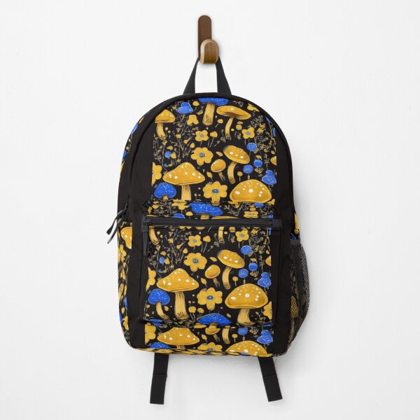 Item preview, Colorful fungi,Cute mushrooms, Blue and yellow,Floral Illustration, Magical mushrooms designed and sold by kozlebozle007.