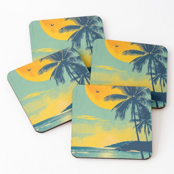 Item preview, Vintage poster of a beach in summer time designed and sold by JuanmaLW.