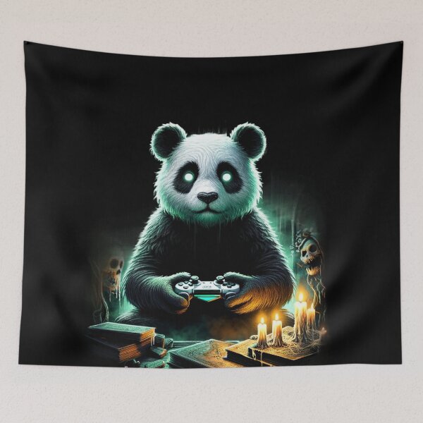 Item preview, Creepy Gaming Panda designed and sold by czarnyfeniks.