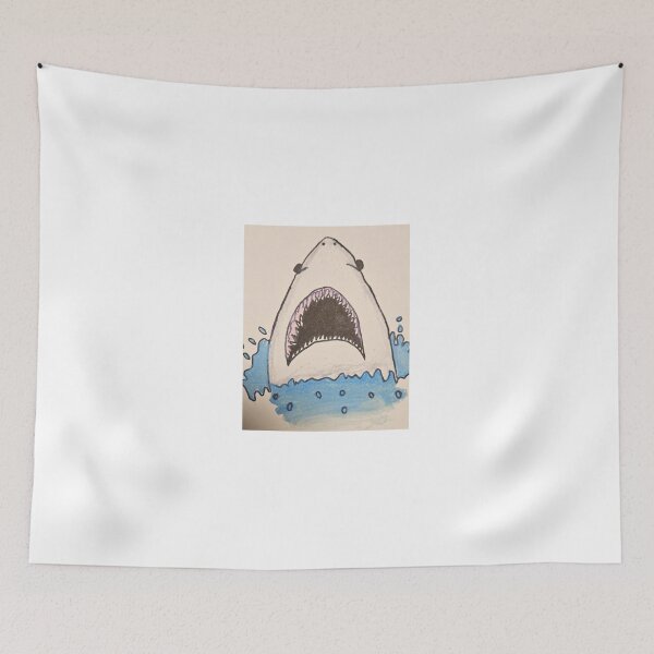 Item preview, shark drawing designed and sold by EandADesigns.