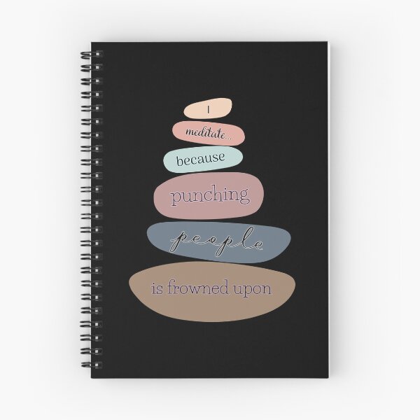 Item preview, I meditate... because punching people is frowned upon designed and sold by UnCoverDesign.