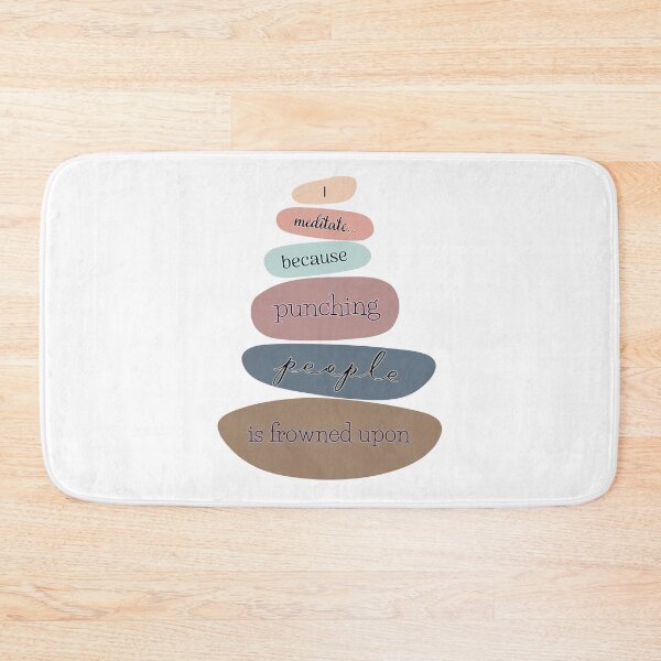 Item preview, I meditate... because punching people is frowned upon designed and sold by UnCoverDesign.