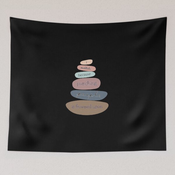 Item preview, I meditate... because punching people is frowned upon designed and sold by UnCoverDesign.