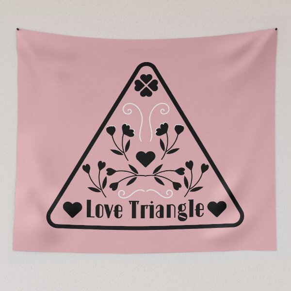Item preview, Love Triangle | Book Tropes | Book themed designed and sold by ArtistryWhims.