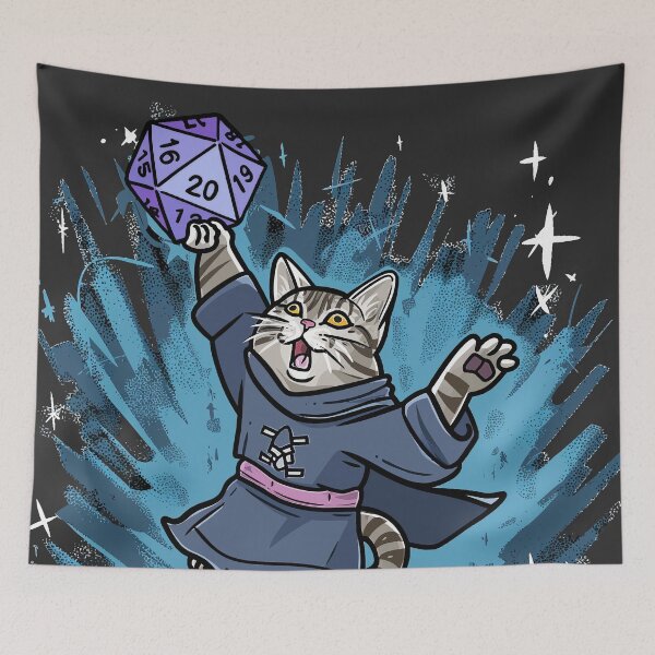 Item preview, The Dungeon Meowster - DnD Player & Cat Lover, Cat Pun, Cat Meme designed and sold by PrintShangri-La.