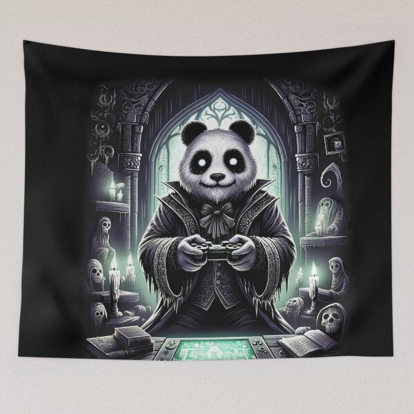 Item preview, Creepy Gaming Panda designed and sold by czarnyfeniks.