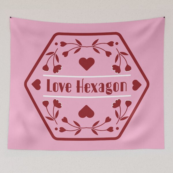 Item preview, Love Triangle (Hexagon) | Book Tropes | Book themed designed and sold by ArtistryWhims.