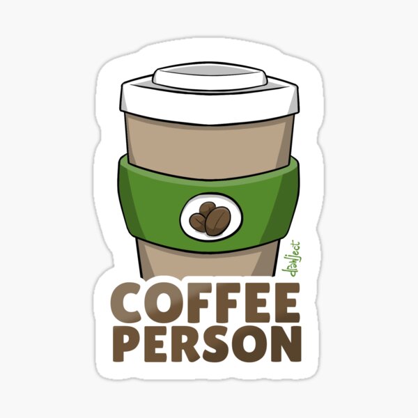 Coffee Person Sticker