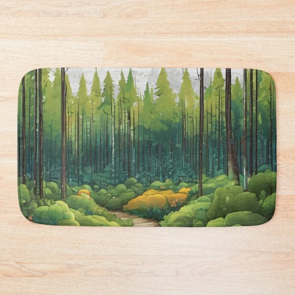 Item preview, Cartoon forest with a path designed and sold by TrendShopToday.