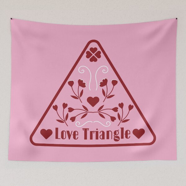 Item preview, Love Triangle | Book Tropes | Book themed designed and sold by ArtistryWhims.