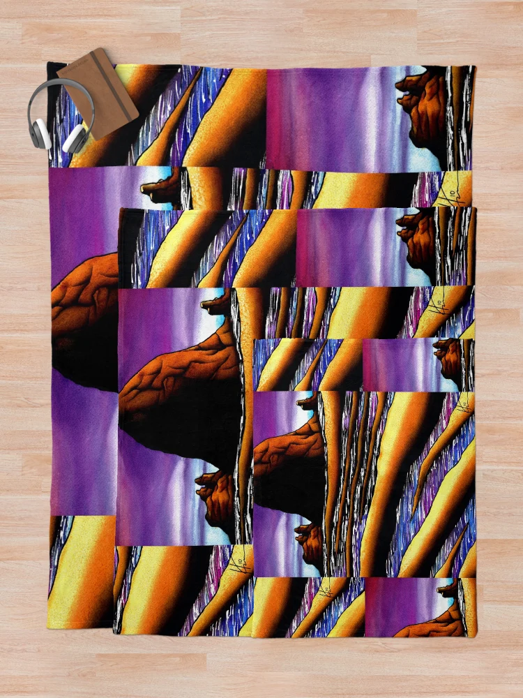Thumbnail 5 of 6, Throw Blanket, HAYSTACK ROCK designed and sold by ARTopher.