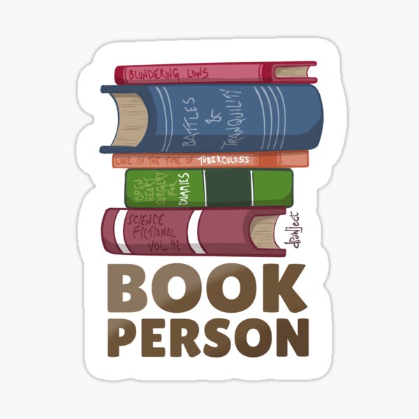 Book Person Sticker